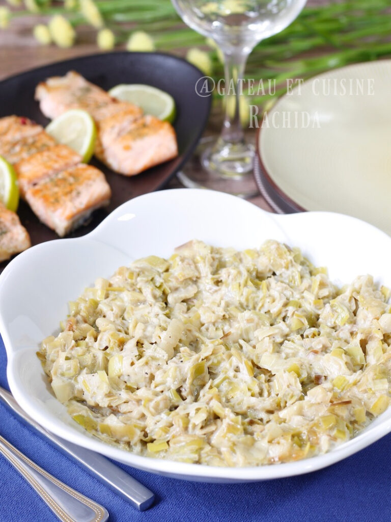 Recette fondue de poireaux facile et rapide Gâteau et cuisine Rachida