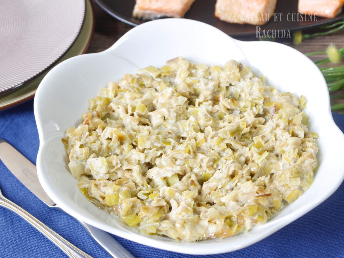 Recette fondue de poireaux facile et rapide Gâteau et cuisine Rachida