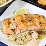 Pavés de saumon sur fondue de poireaux pour repas du nouvel An