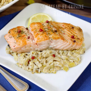 saumon cuit à la poêle