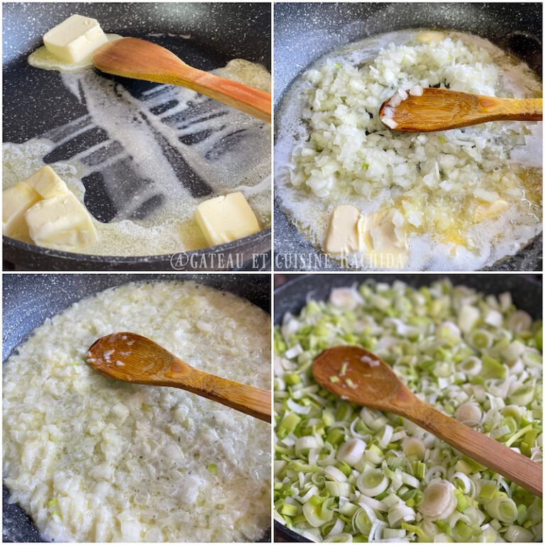 Recette fondue de poireaux facile et rapide Gâteau et cuisine Rachida