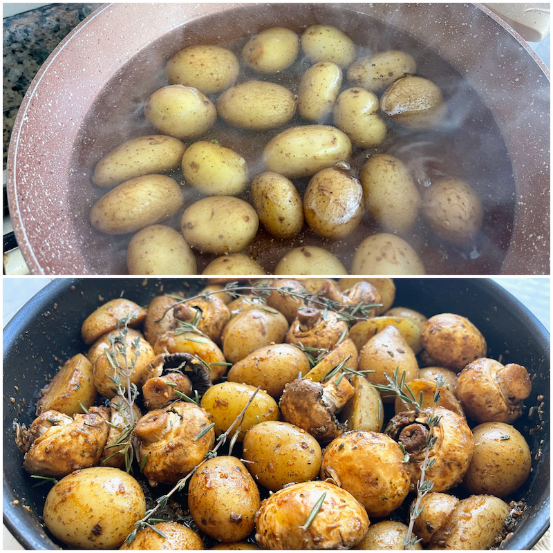 poêlée de pommes de terre et de champignon