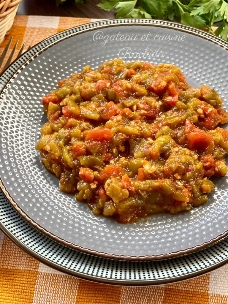 Recette Hmiss Salade Méchouia Aux Poivrons Grillés Gâteau Et Cuisine Rachida