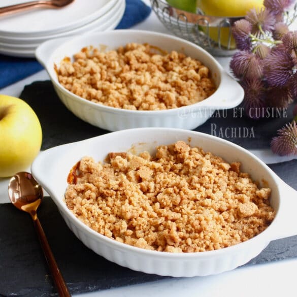 Recette Crumble Aux Pommes Parfait | Gâteau Et Cuisine Rachida