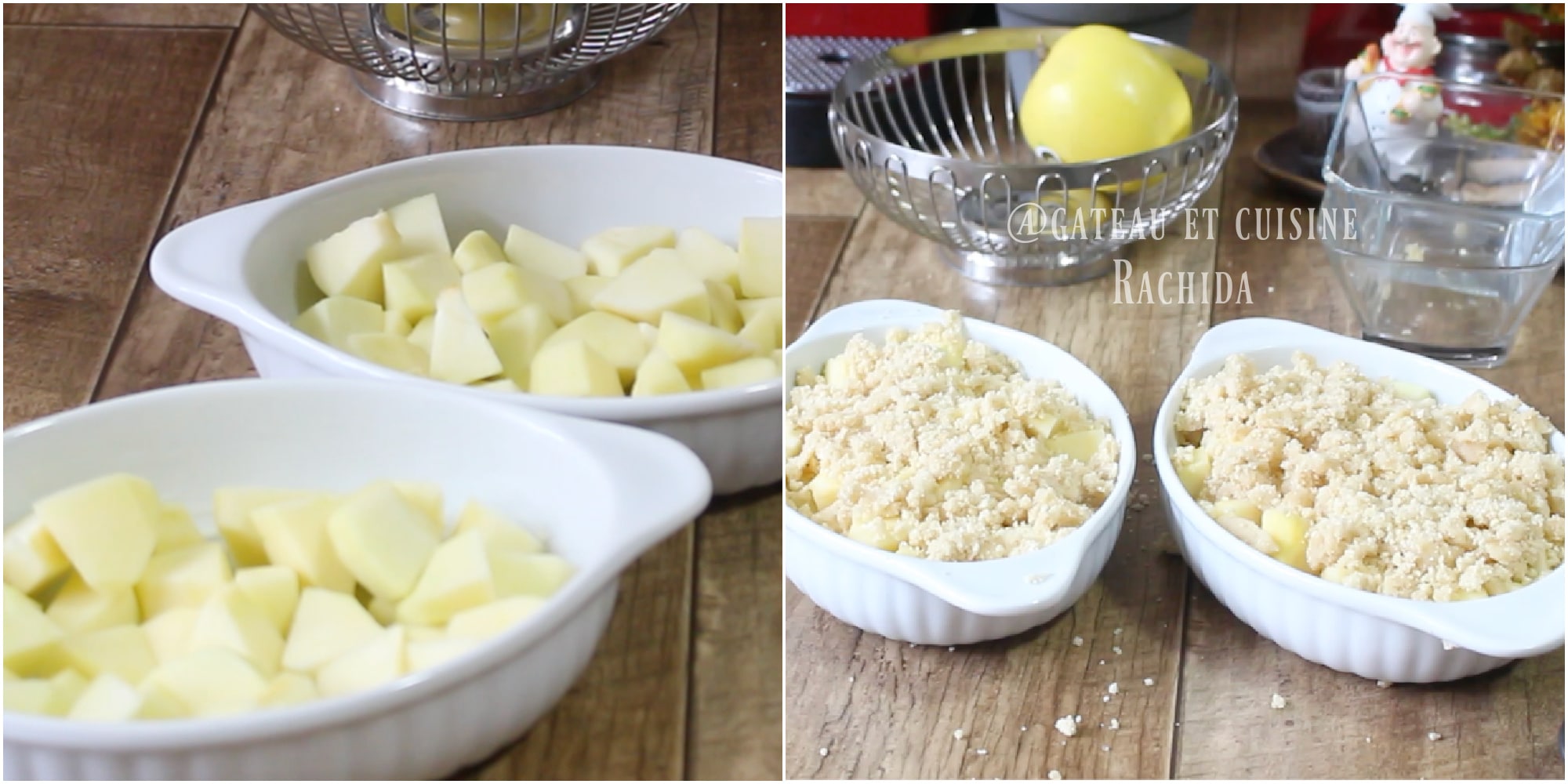 The traditional apple crumble recipe