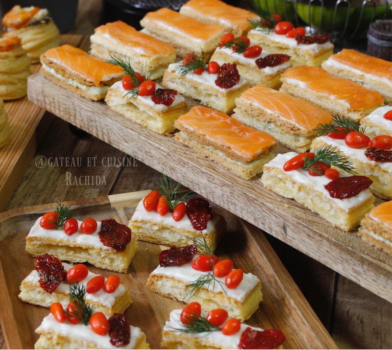 millefeuille au saumon fumé facile