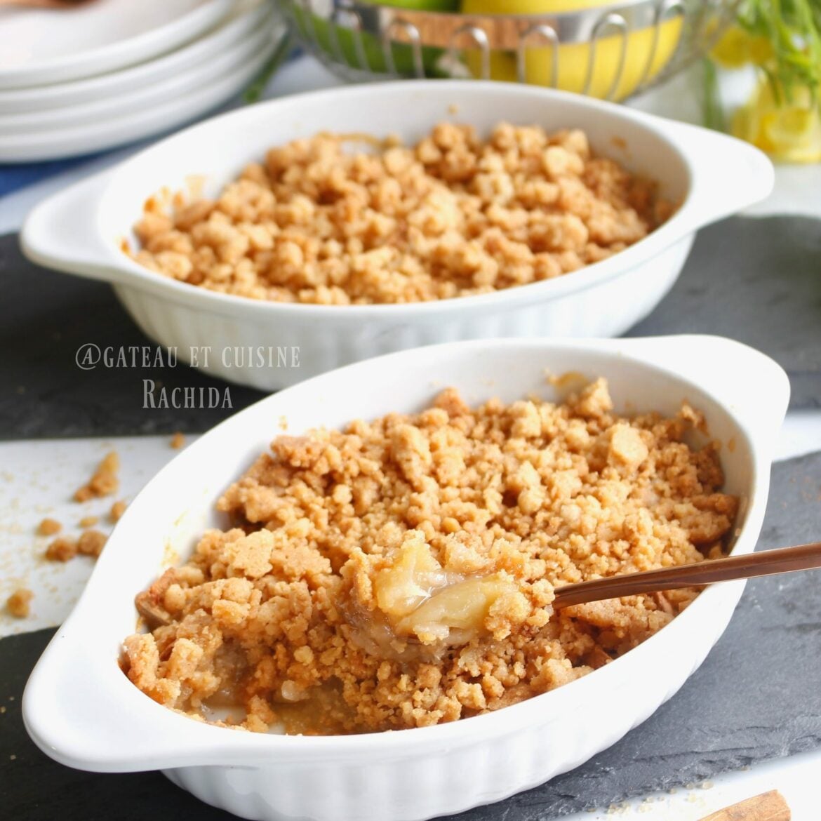 recette crumble aux pommes -recette parfaite