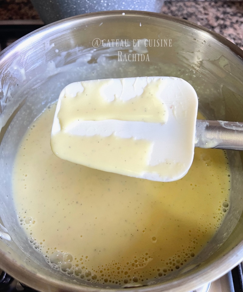 Cuisson à la nappe crème