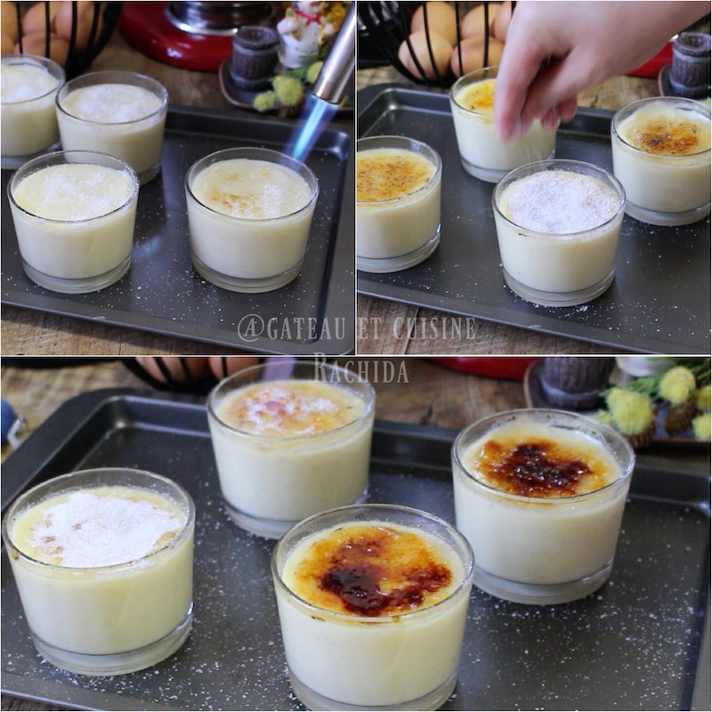Comment caraméliser une crème catalane avec un chalumeau
