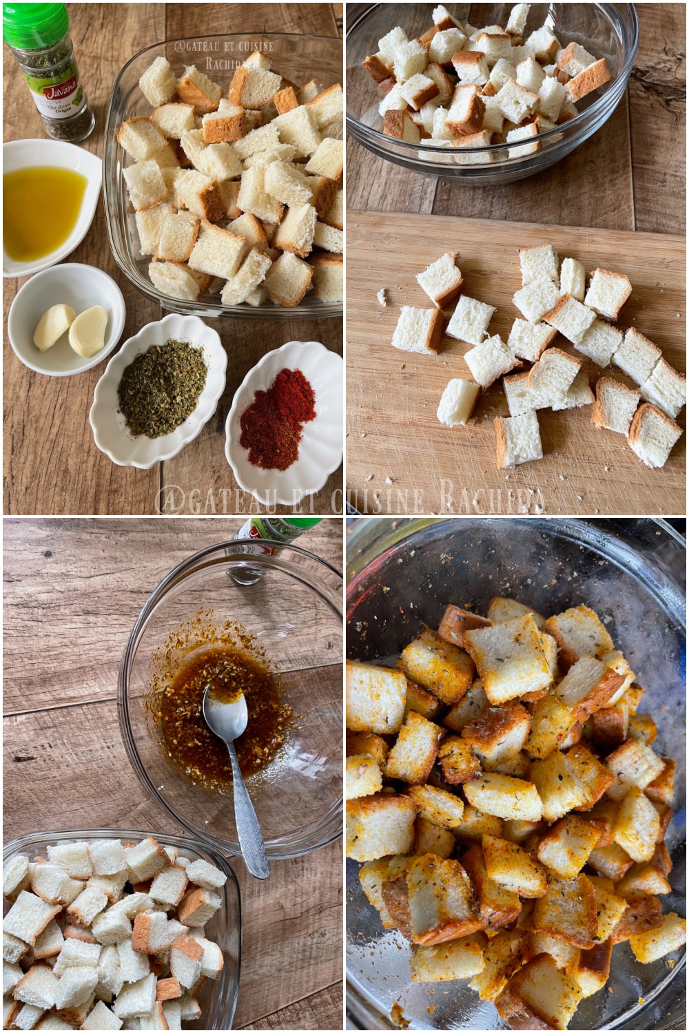 Comment faire des croûtons maison à l'ail et herbes de Provence