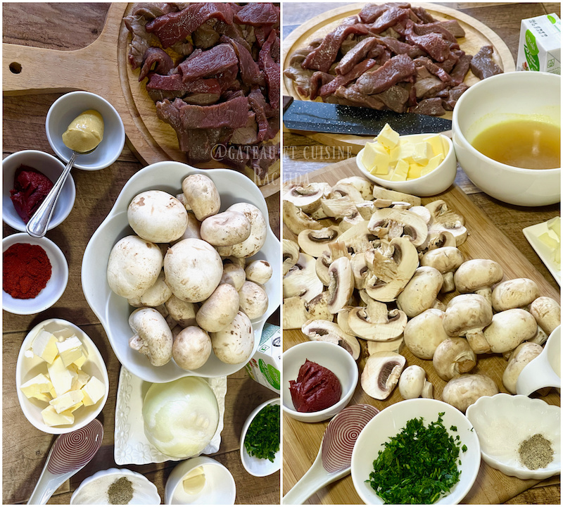 ingredient homemade beef stroganoff 