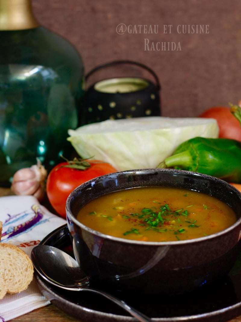 recette soupe au choux et légumes