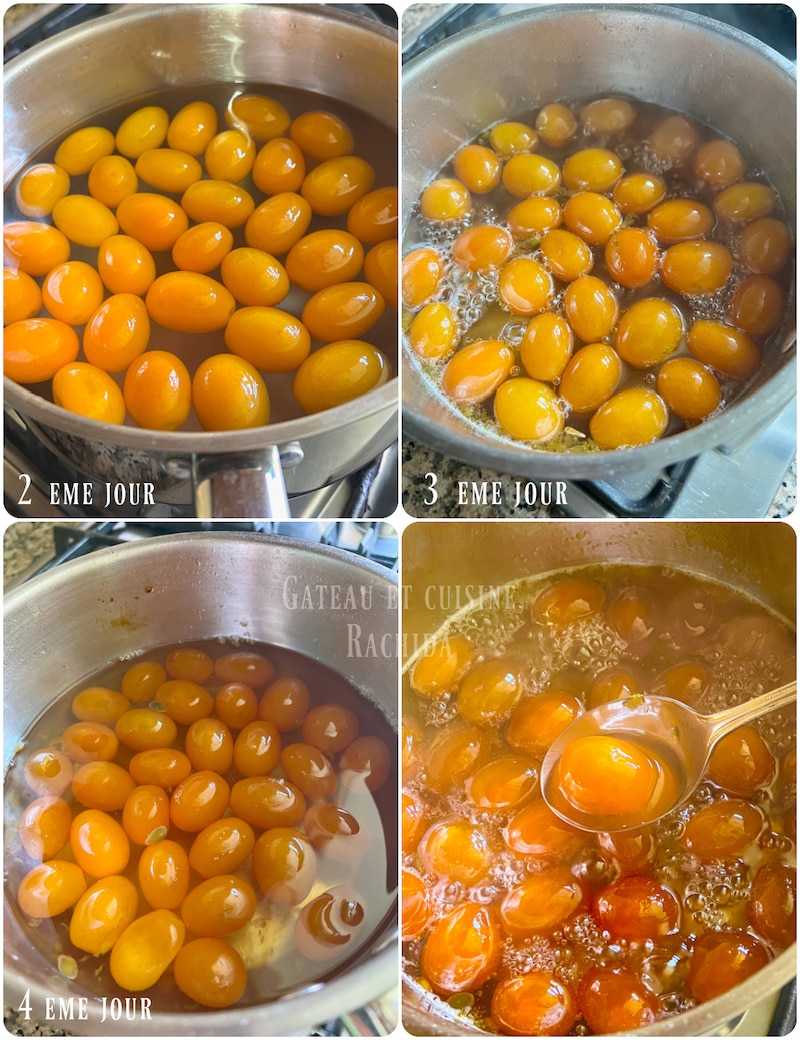 kumquats confits au fil des jours