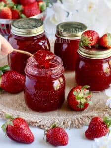 confiture de fraises allégée en sucre