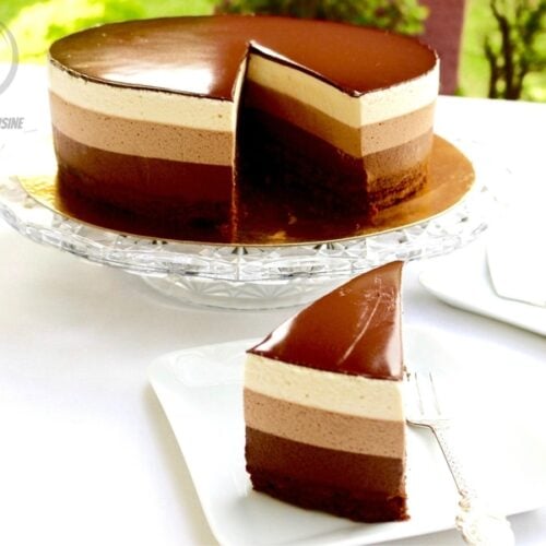 entremets 3 chocolats facile