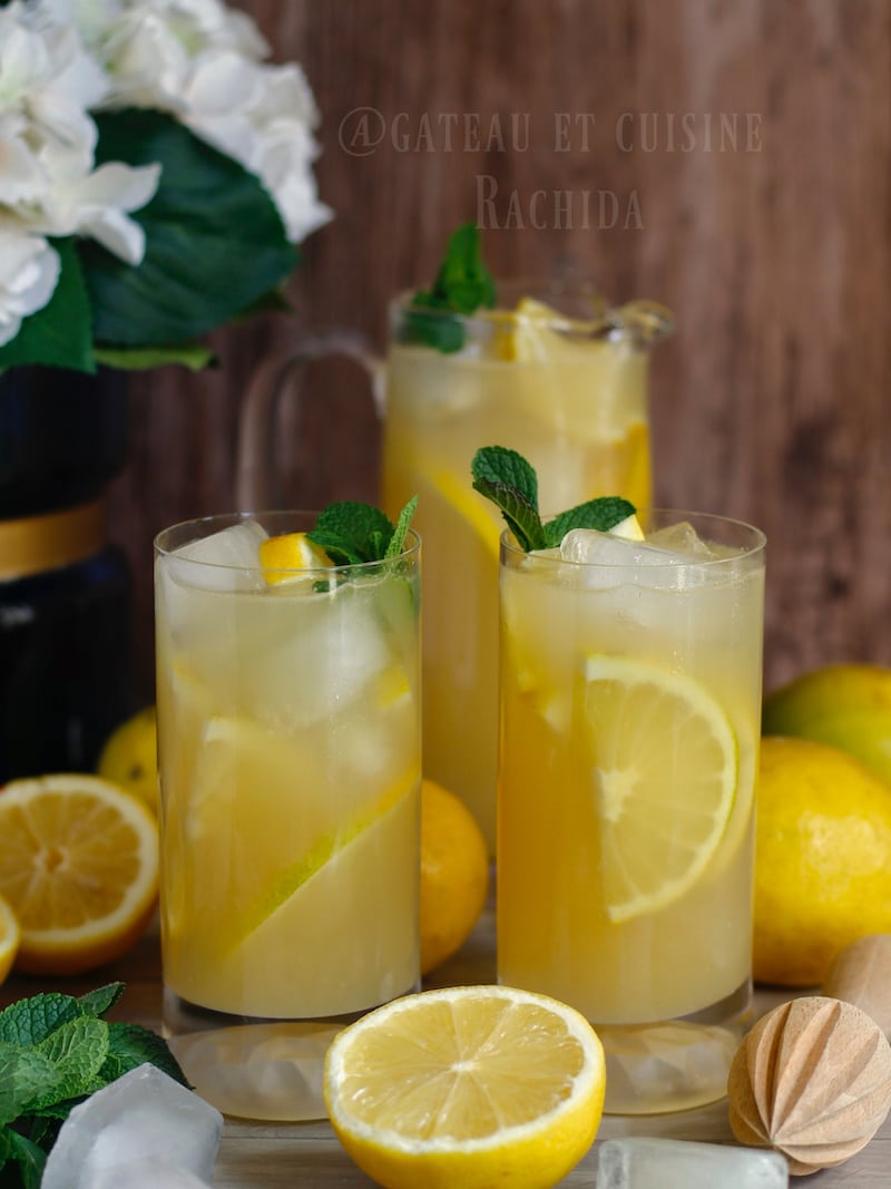 Boisson citronade maison rafraîchissante