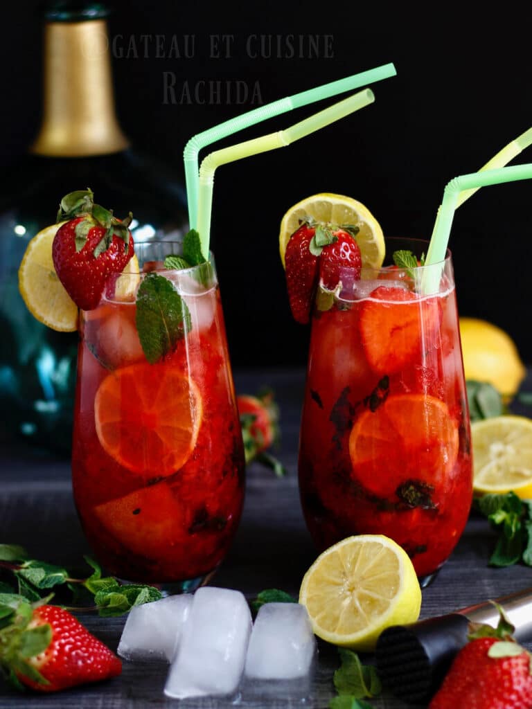 mojito aux fraises maison