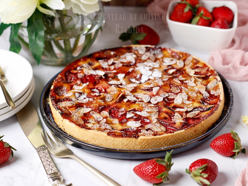 easy recipe for Alsatian strawberry tart