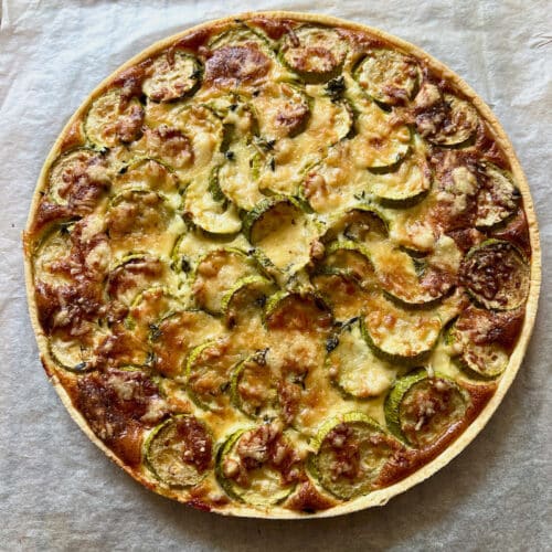 tarte salée aux courgettes