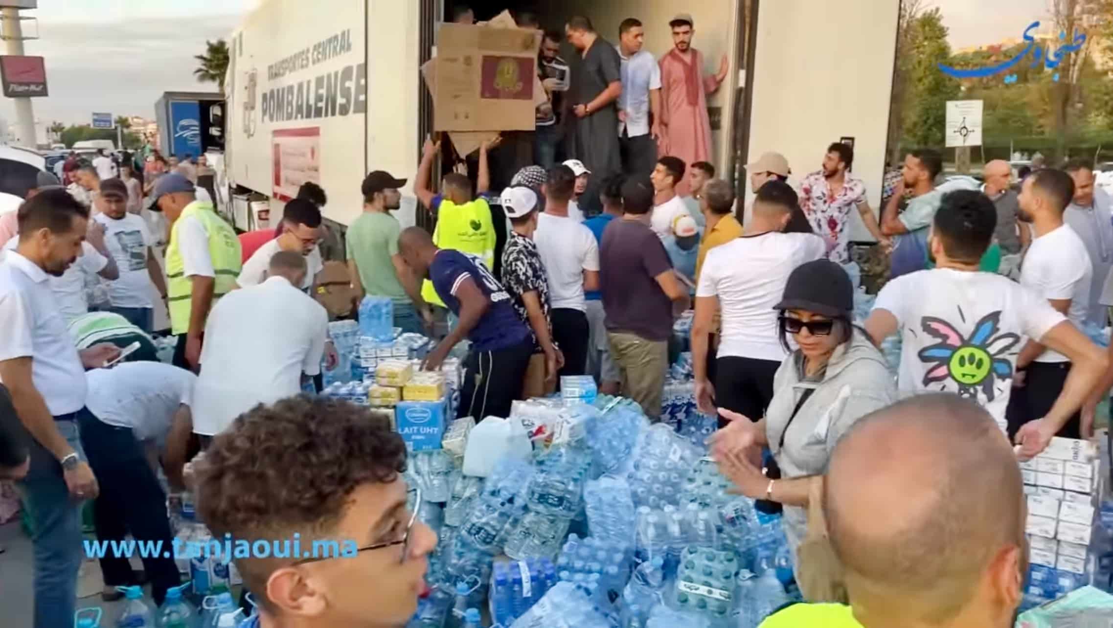 solidarité marocaine apres le séisme marrakech