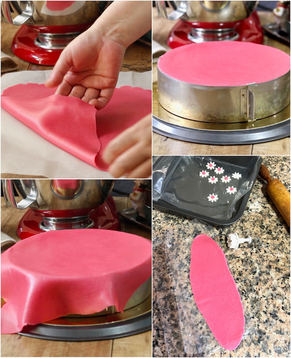 Décoration et finition fraisier crème diplomate