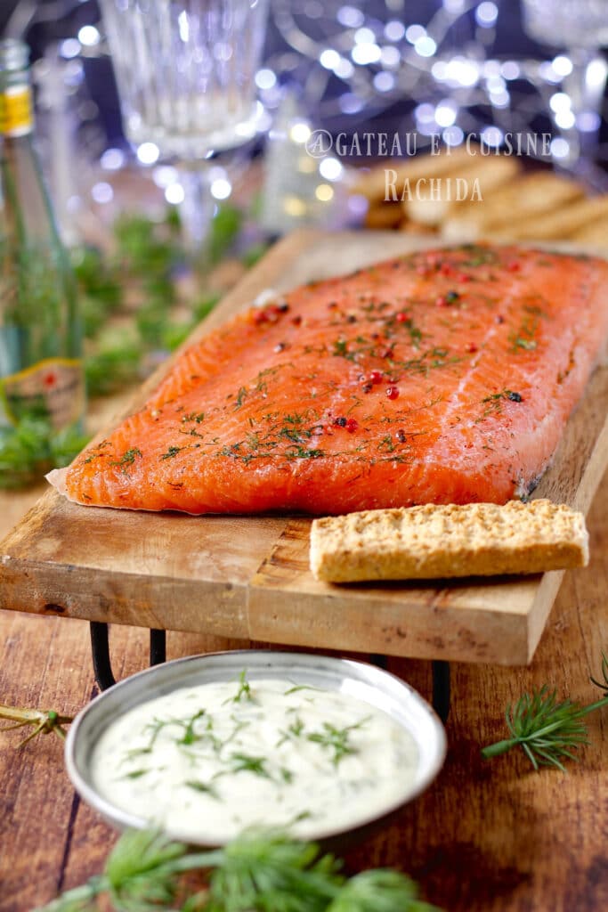 Saumon Gravlax Maison Sauce L Aneth G Teau Et Cuisine Rachida