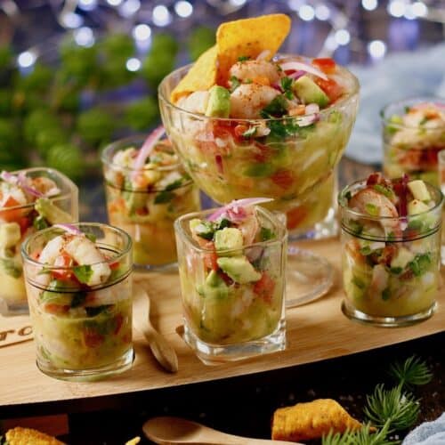 ceviche aux crevettes facile - entrée de noël