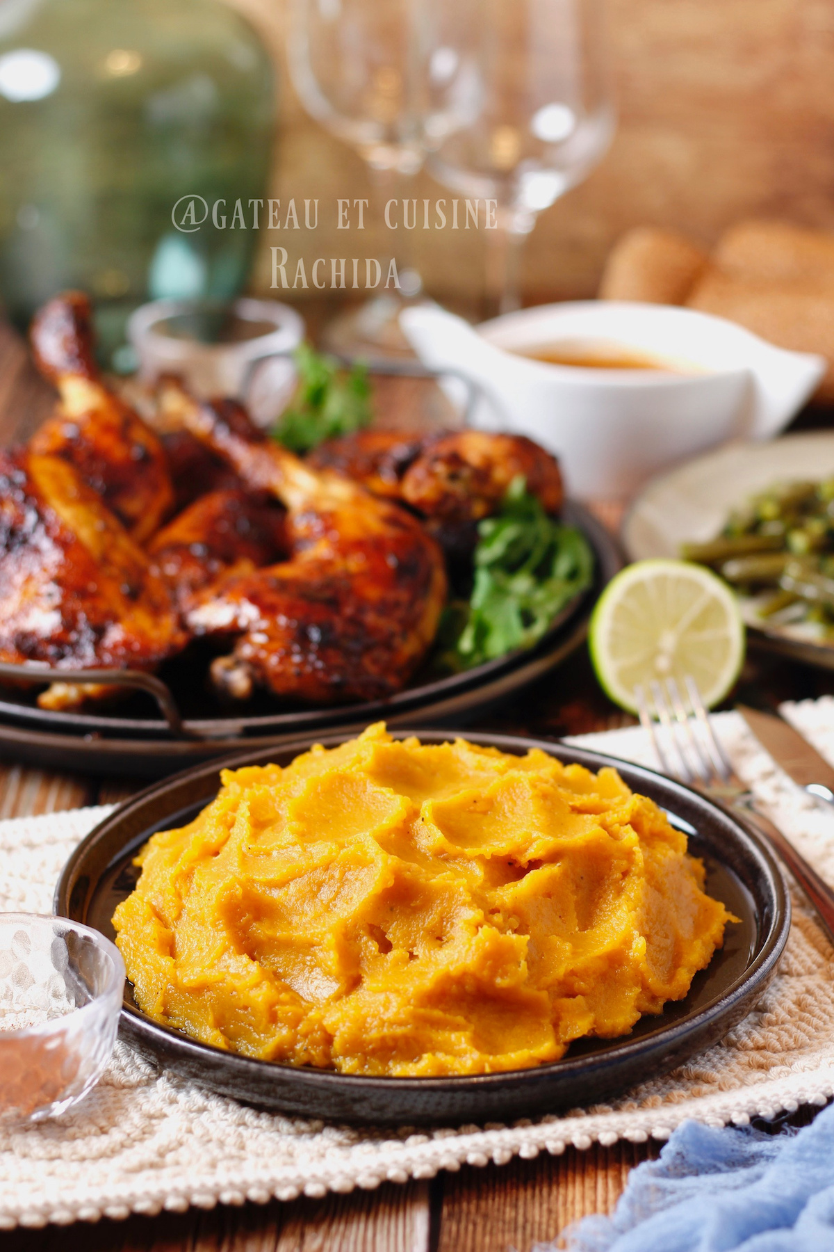 recette facile purée patate douce accompagnement viande