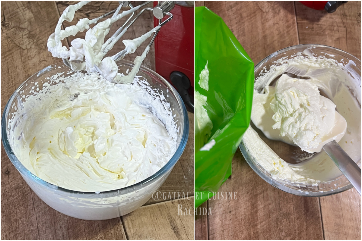 étape préparation chantilly chocolat liégeois