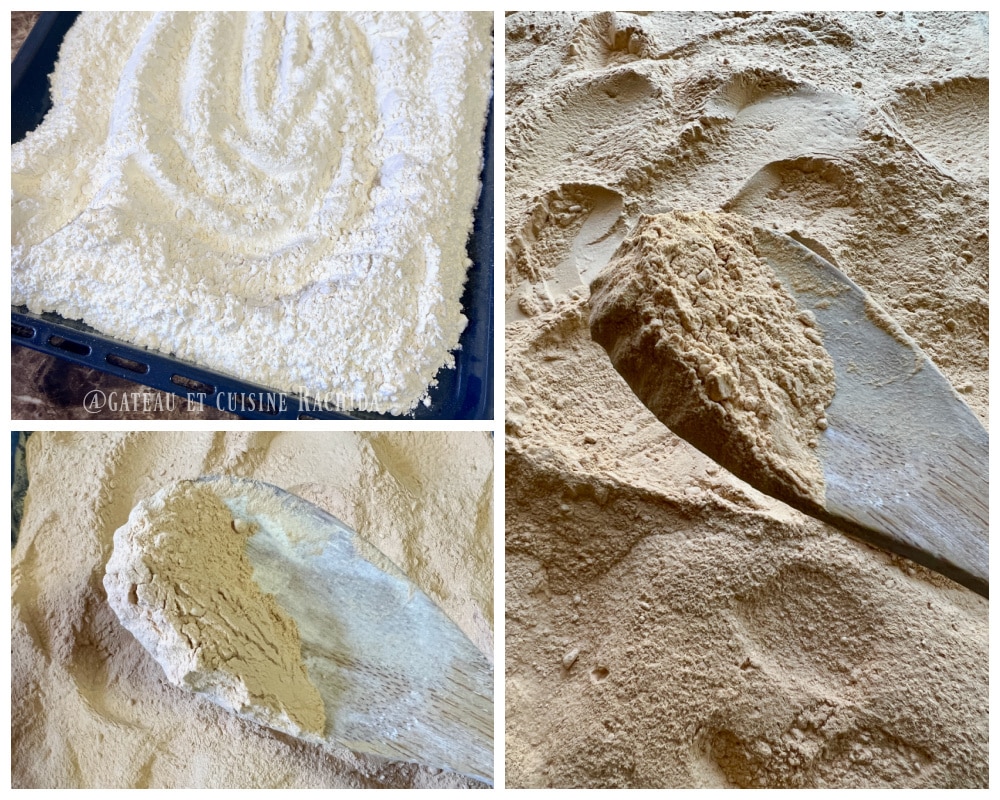 griller la farine pour sellou