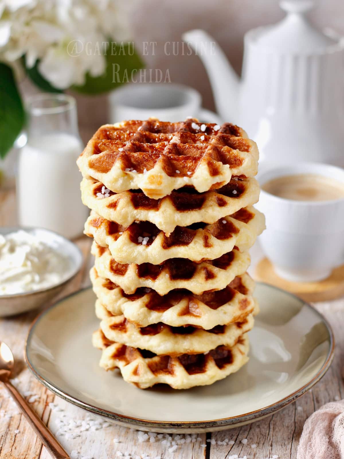 Easy Liège waffles, crispy and caramelized
