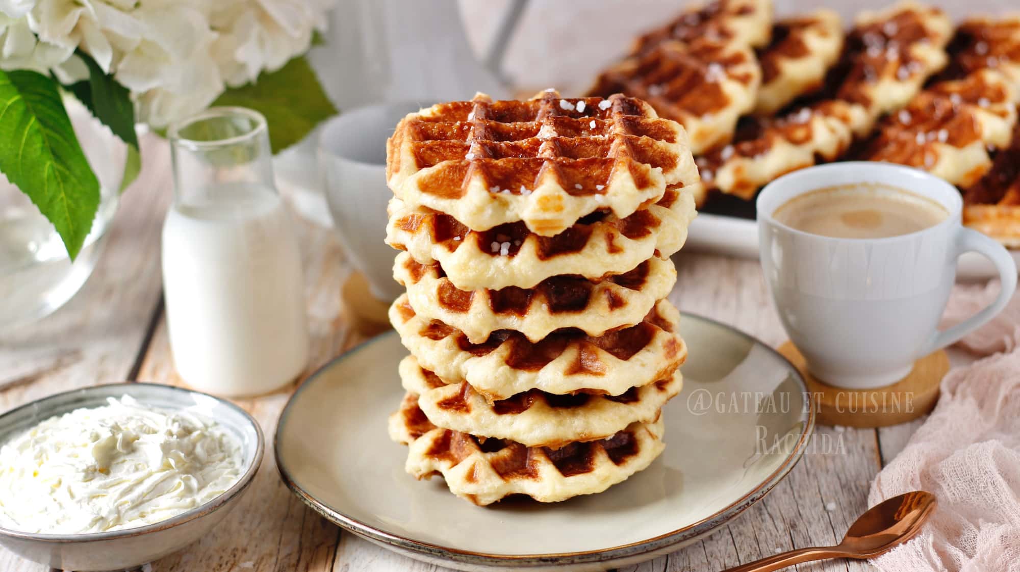 Belgian Liège waffles