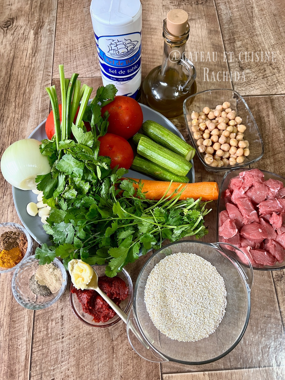 ingrédients chorba tchicha