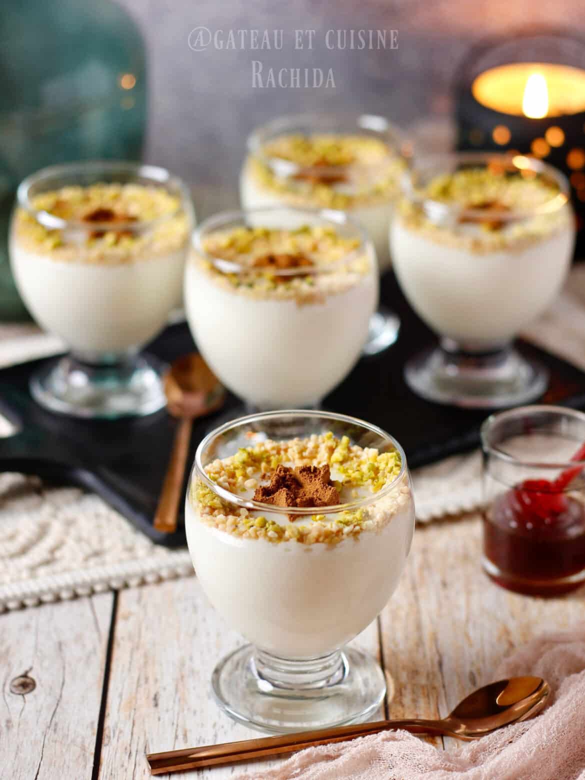 Mhalbi algérien-Crème de riz | Gâteau et cuisine Rachida Mhalbi algérien-Crème de riz | Gâteau et cuisine Rachida