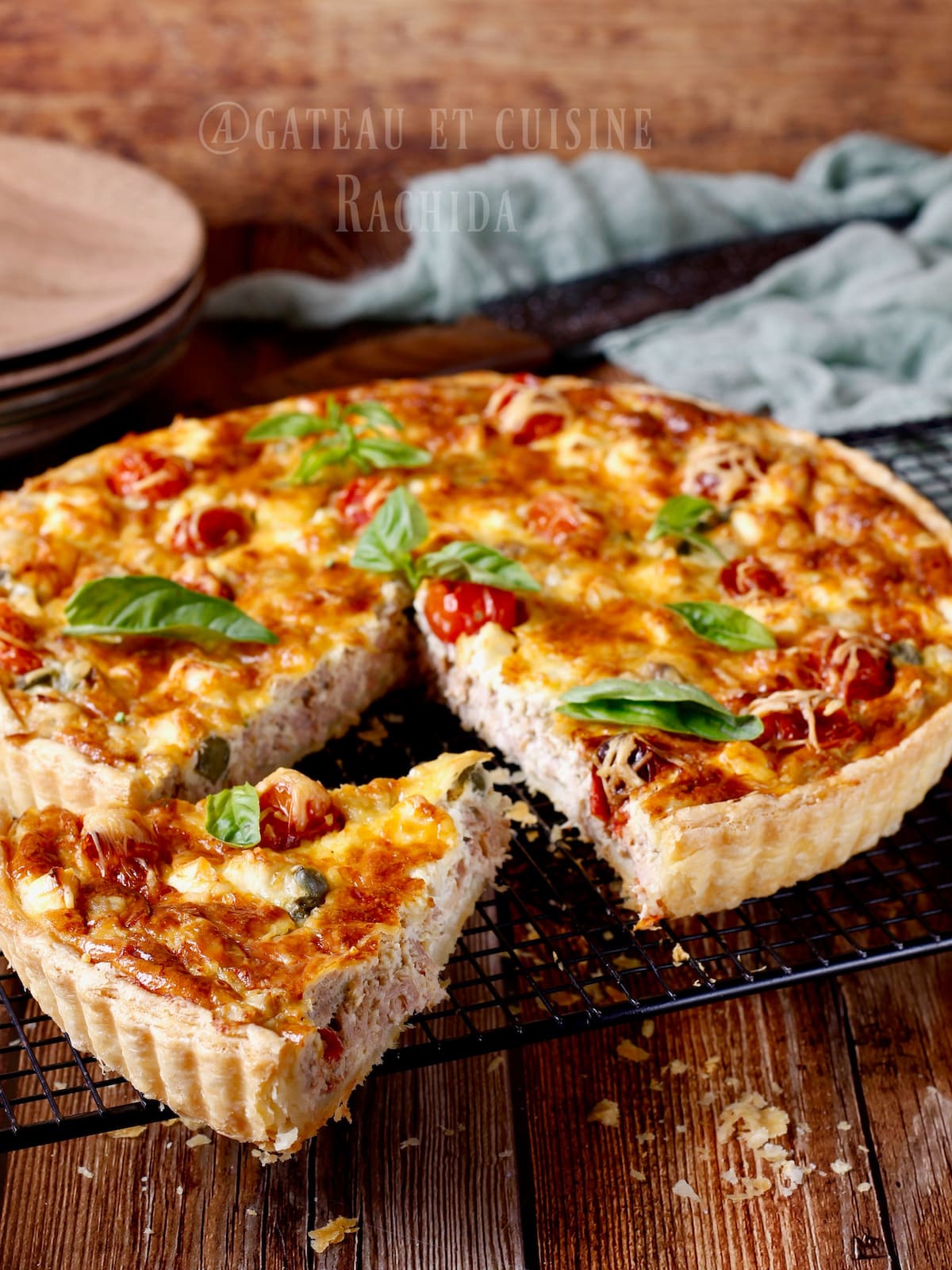 quiche au thon et tomate