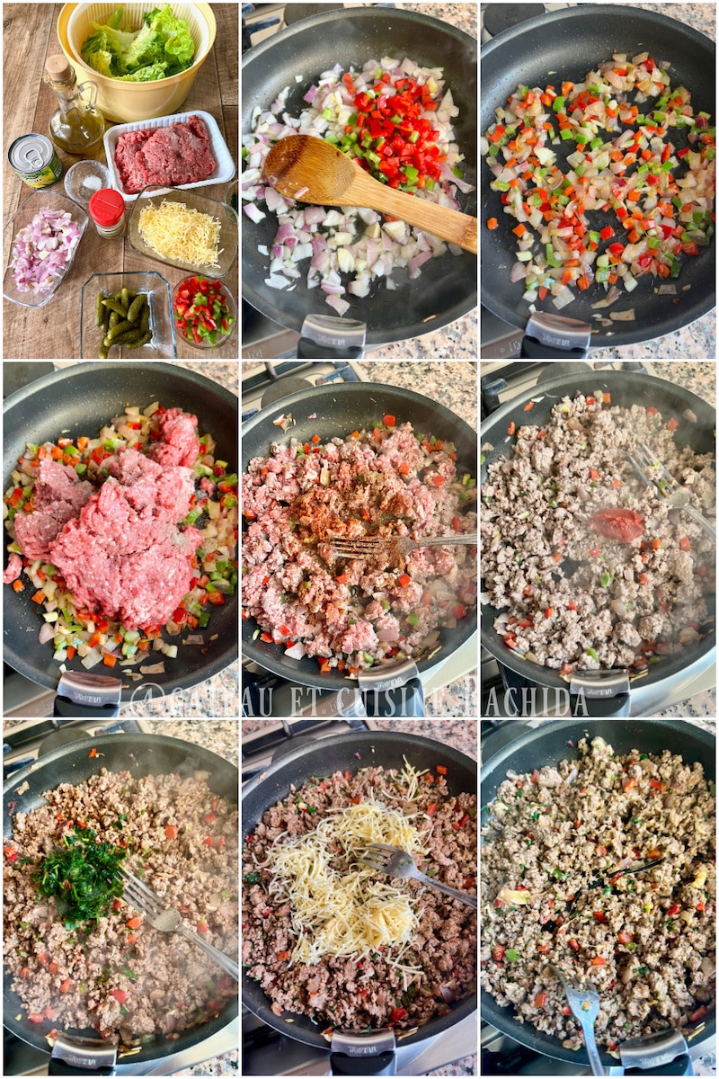 comment préparer les batbouts farcis à la viande hachée