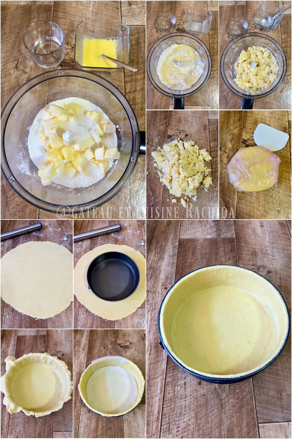 Preparing German cheesecake (Käsekuchen) crust in springform pan
