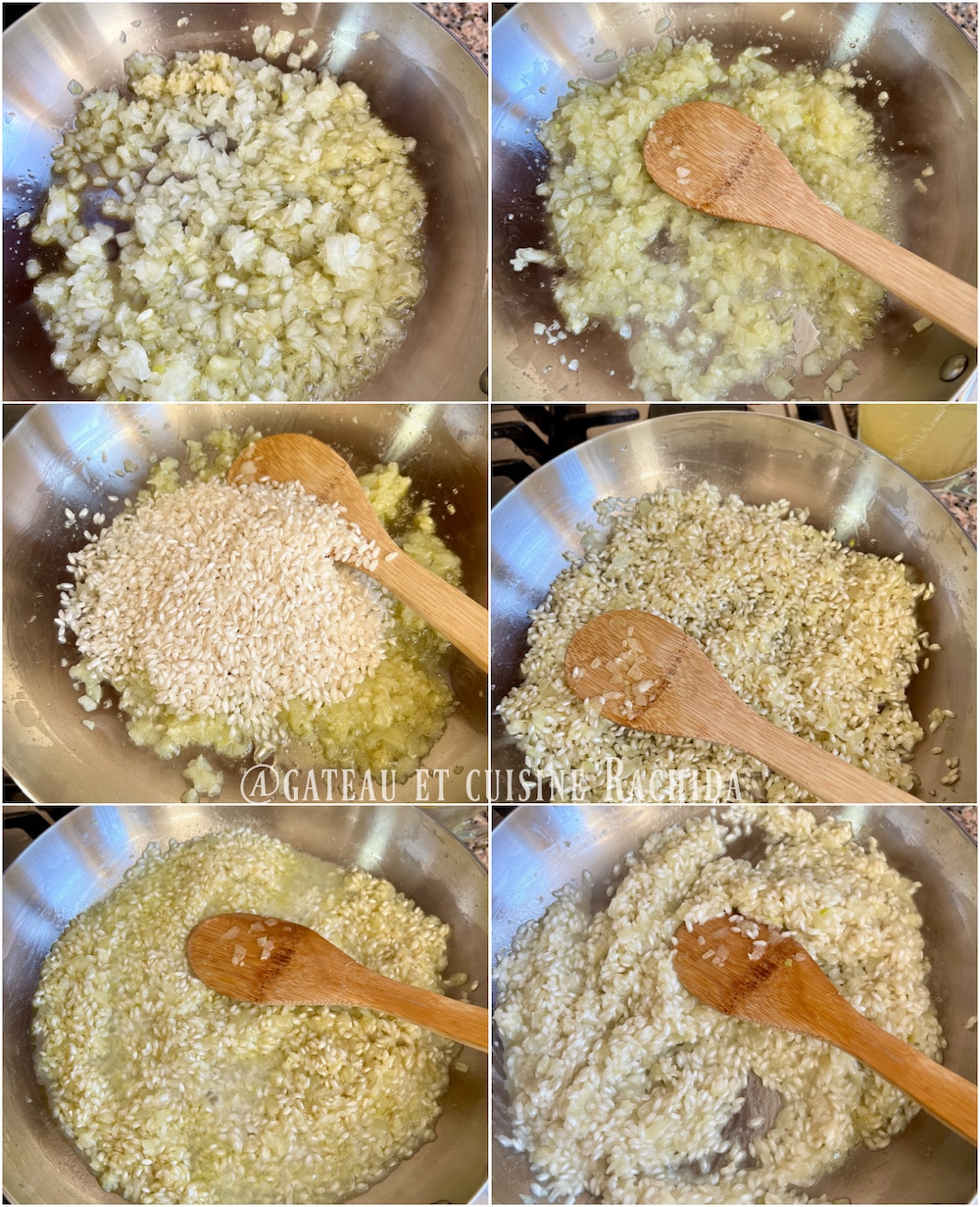 comment préparer le risotto étapes par étapes en image