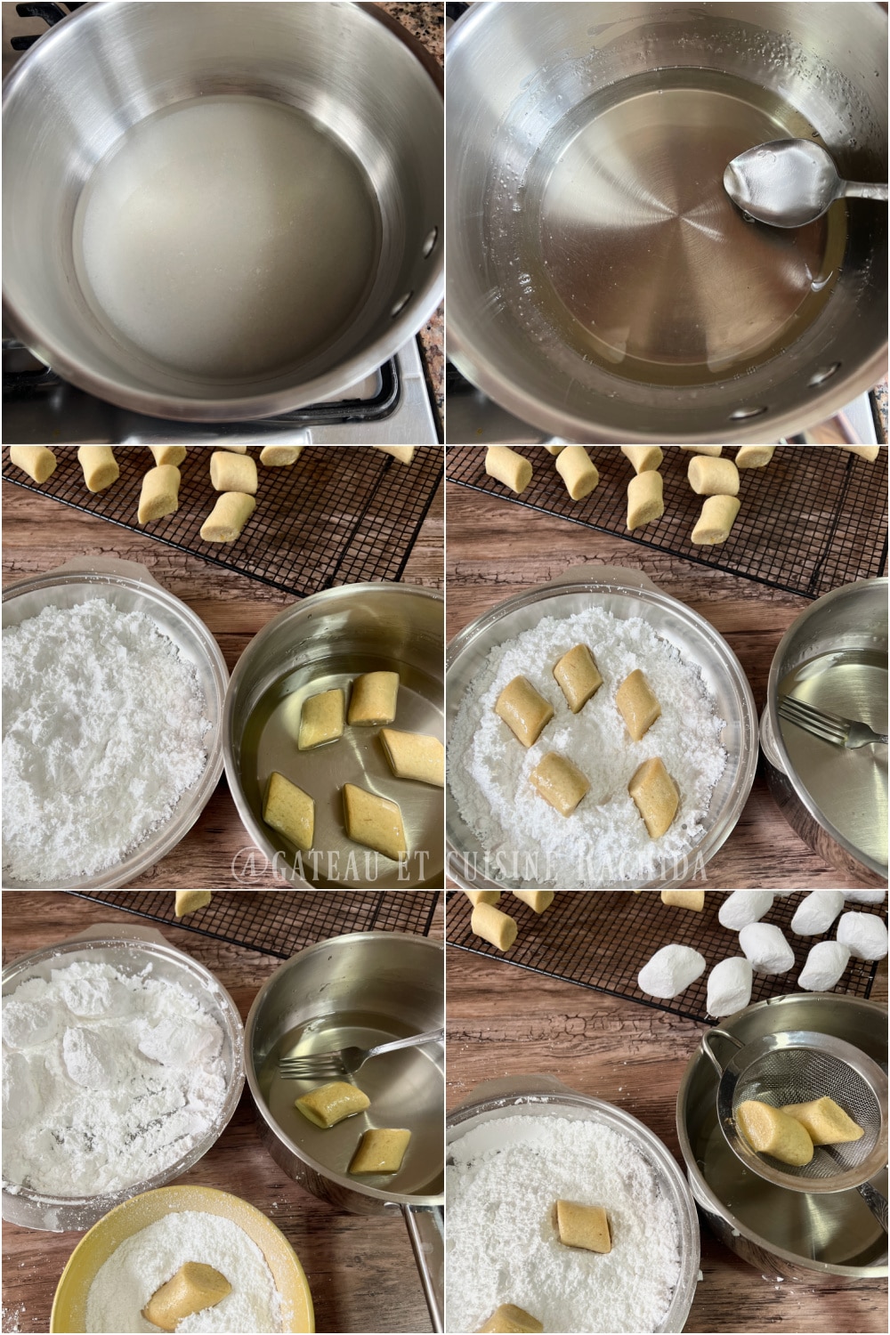 imbibage et glaçage Makrout el louz