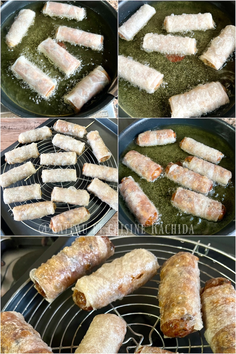 cuisson nems asiatique aux crevettes et poulet croustillants