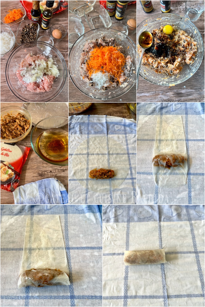 comment préparer des nems vietnamiens aux crevettes étapes par étapes