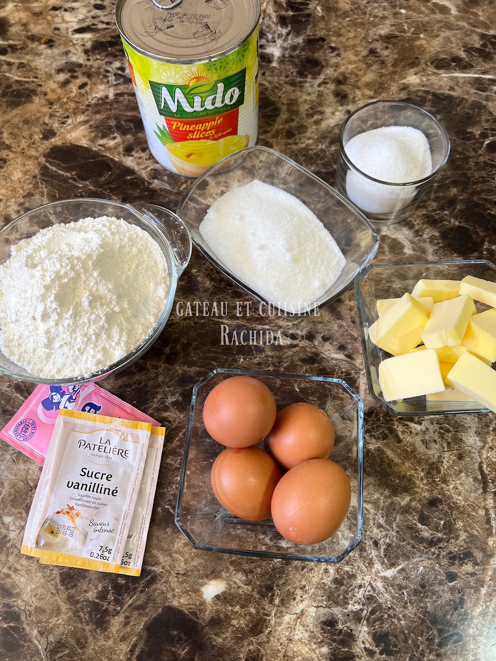 ingredients pineapple upside-down cake
