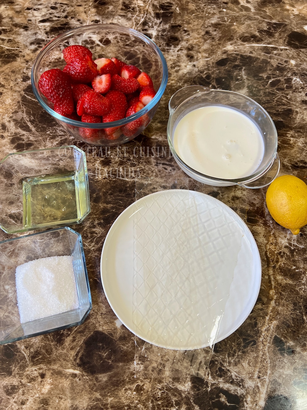 ingredient detail strawberry mousse