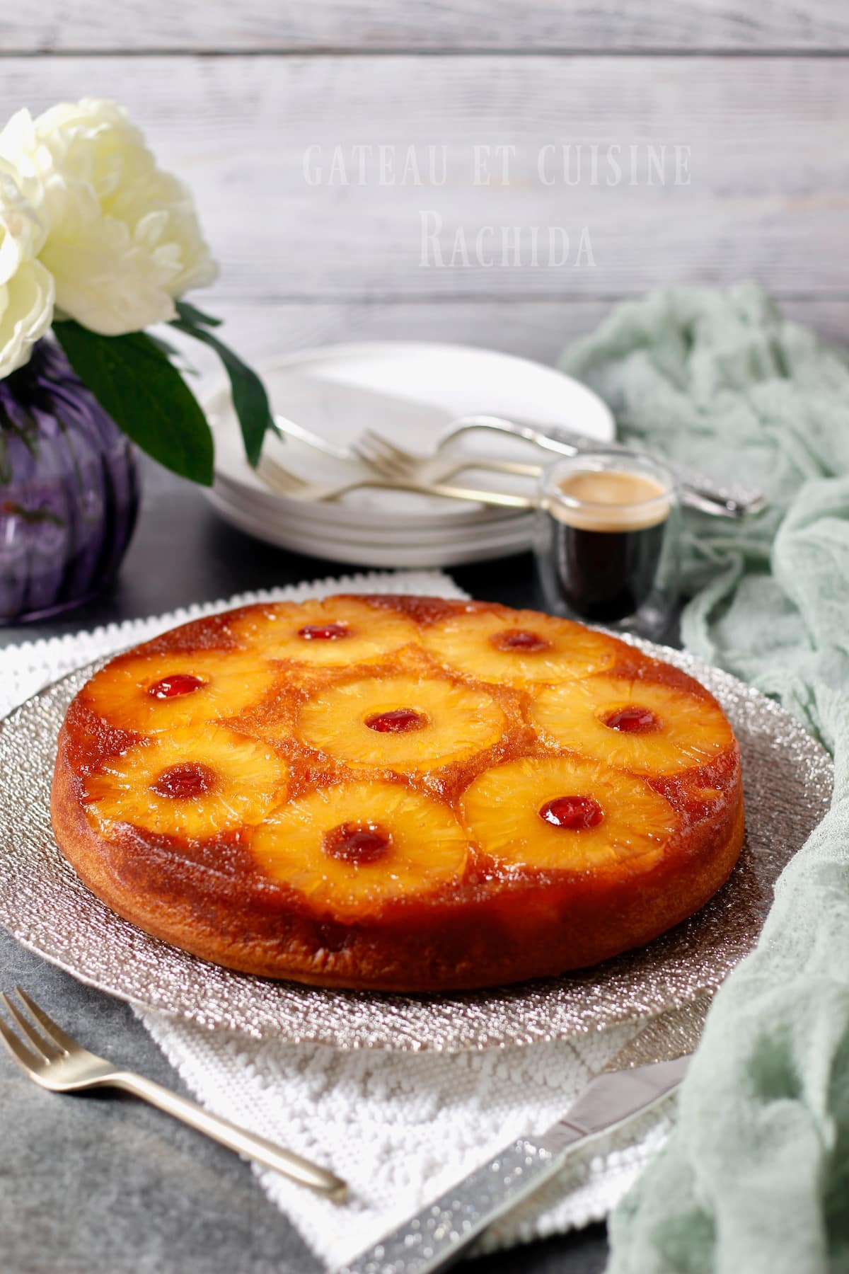 recette gâteau ananas renversé