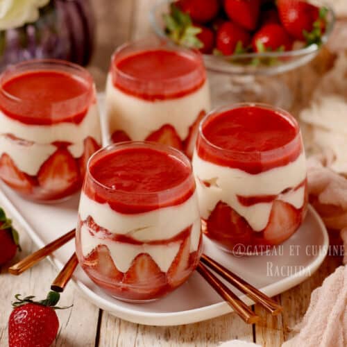 recette tiramisu à la fraises léger et aérien