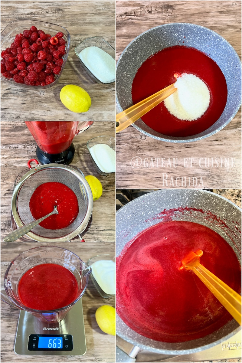Recette coulis de framboise maison sans cuisson