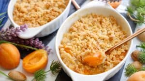 crumble aux abricots
