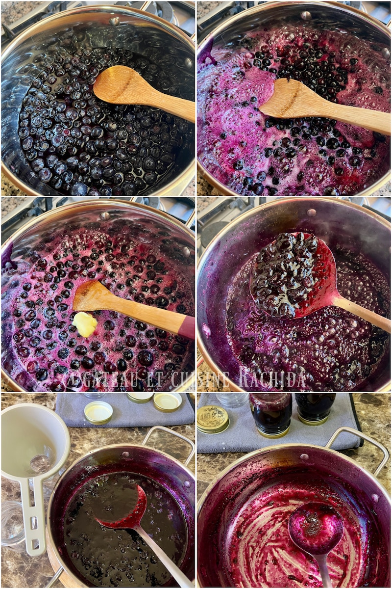 cuisson confiture de myrtille