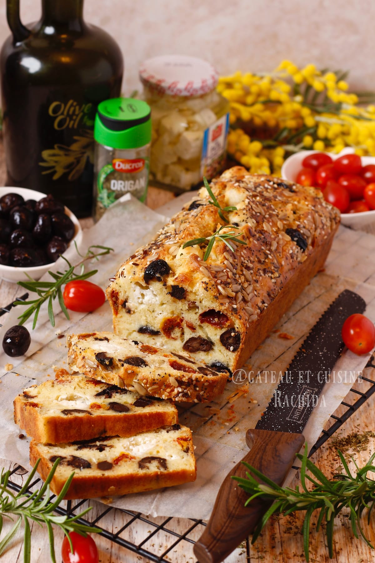 Feta olive cake recipe for appetizer