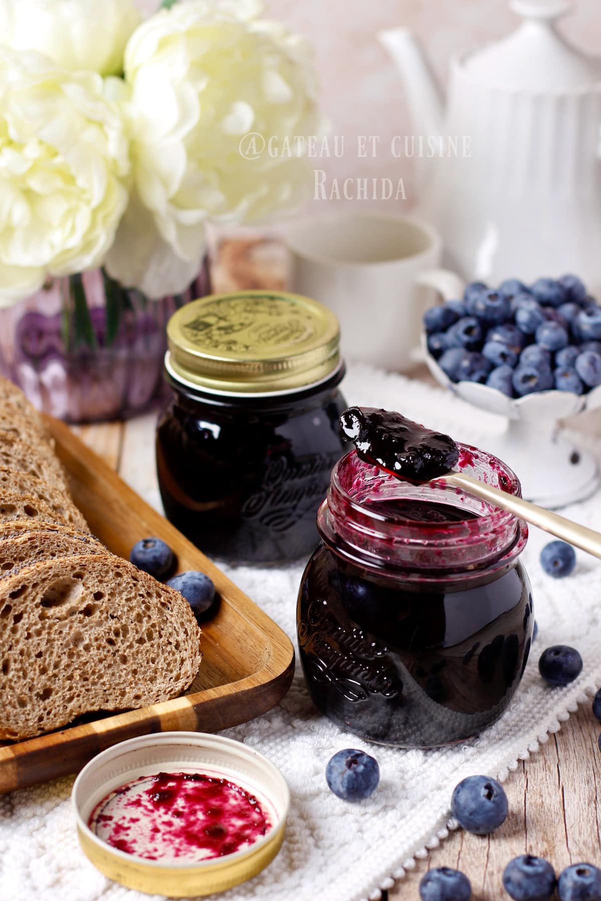 Homemade blueberry jam recipe